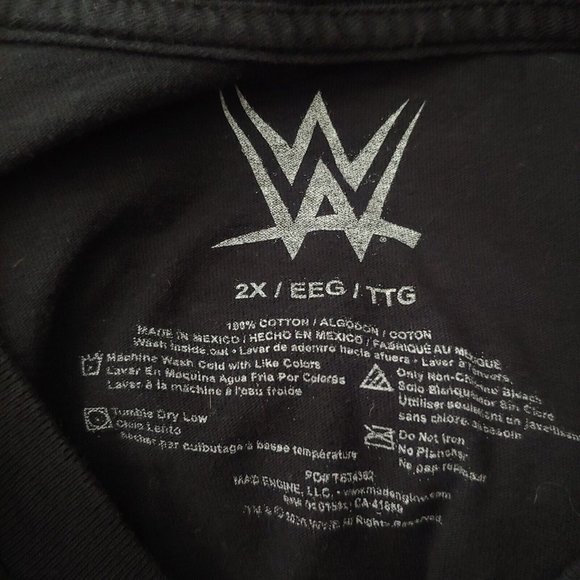 Wrestlemania VI Mens 2X T Shirt Black Short Sleeve Macho Man Jake The Snake - Picture 5 of 6